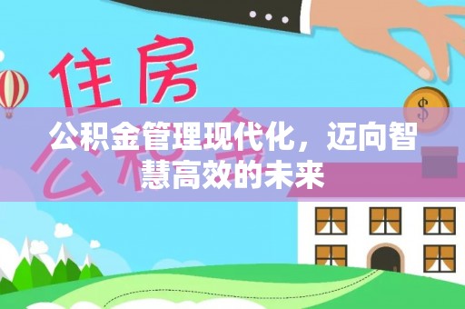 东区公积金管理现代化，迈向智慧高效的未来